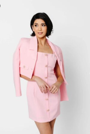 Sleeveless Suit Mini Dress
