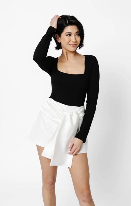 Side Tie Bow Shorts