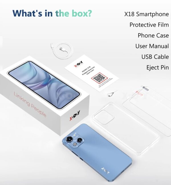 XGODY X18 4G Unlocked Android phones, 16GB Unlocked Smartphone, 6.5" Blue - Image 4